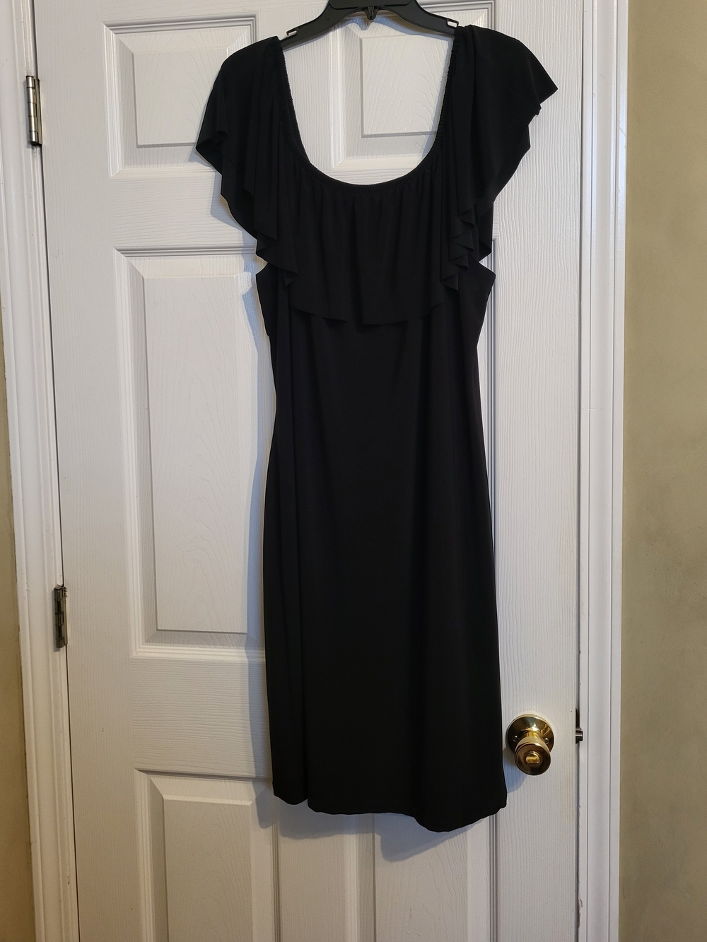 Annalee + Hope Ruffle Maxi Dress in Black